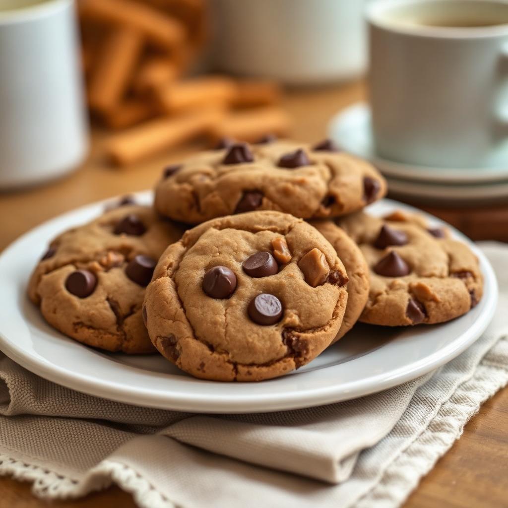 Coffee Toffee Chocolate Chip Cookies